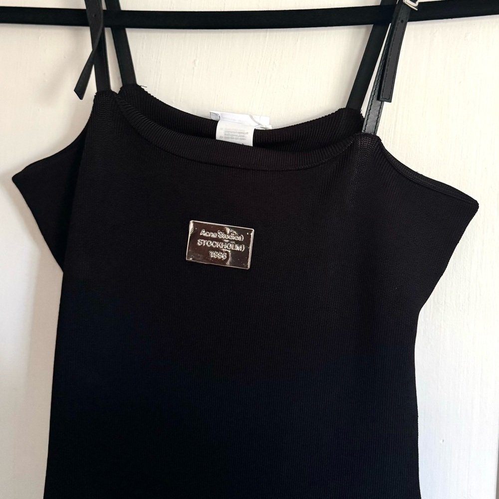 ACNE STUDIOS Black Fitted Sleeveless Dress size XS (165/80A), 100%Authentic, NWT